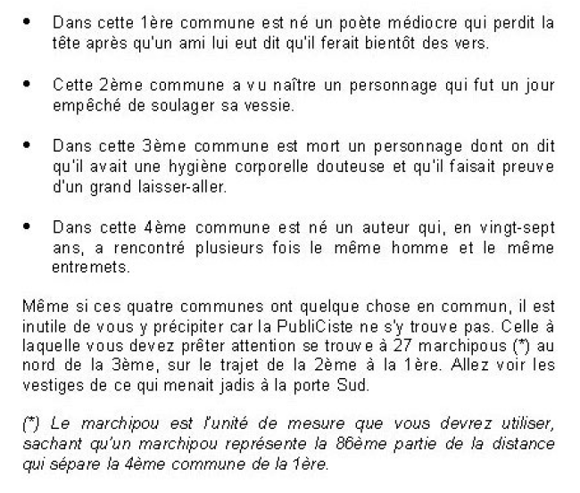 Exemple d'énigme des Publi-cistes - à retrouver en détails dans les énigmes téléchargeables ci-après